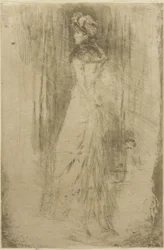 Maude, debout, vers 1873